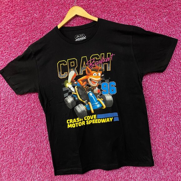 Crash Bandicoot Motor Speedway Retro Video Game T-Shirt 2XL - Picture 3 of 4